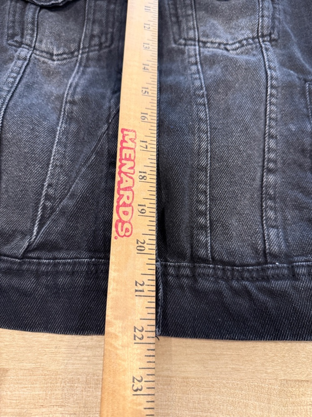 Free People Rumors Black Washed Denim Jacket Size S Oversized Distressed - Picture 11 of 12